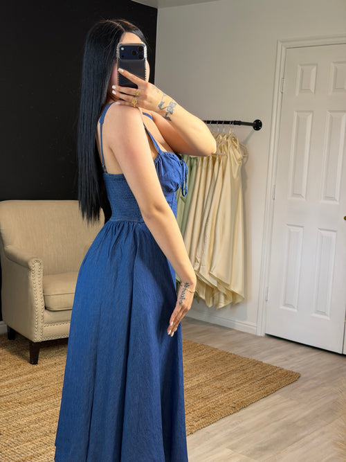Blue Belle Midi Dress