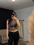 Leopard Luxe Mesh Top