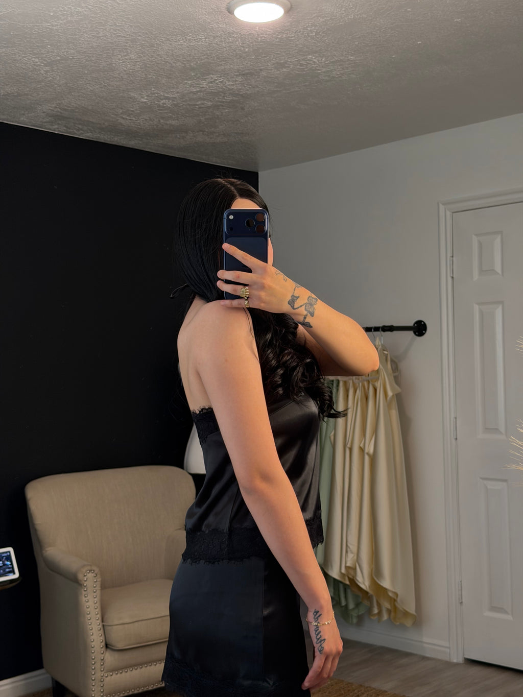 After Dark Satin Two-Piece